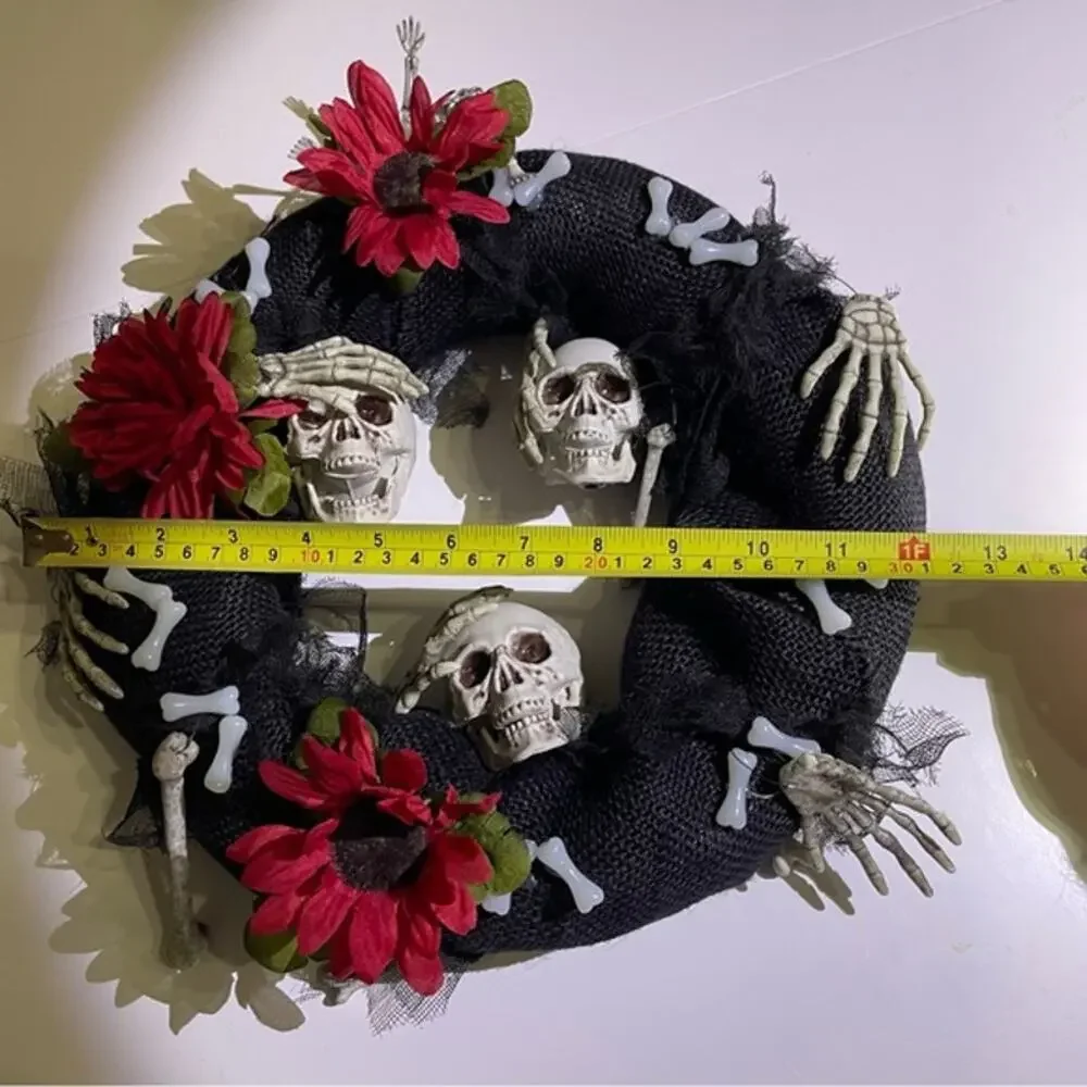 Handmade halloween wreath